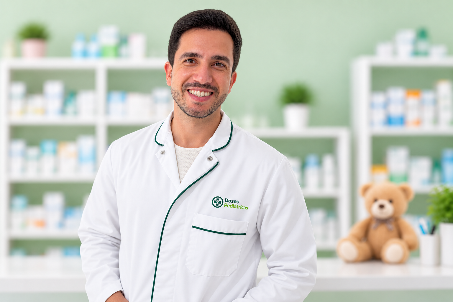 Jaime Mendonça, o vosso farmacêutico, de bata branca numa farmácia